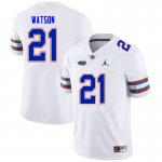 Men's Florida Gators #21 Desmond Watson NCAA Nike White Authentic Stitched College Football Jersey SMD8462CW